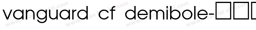 vanguard cf demibole字体转换